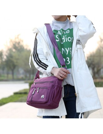 Multi-pocket Nylon Waterproof 5 Colors Shoulder Bags Casual Lightweight Crossbody Bags