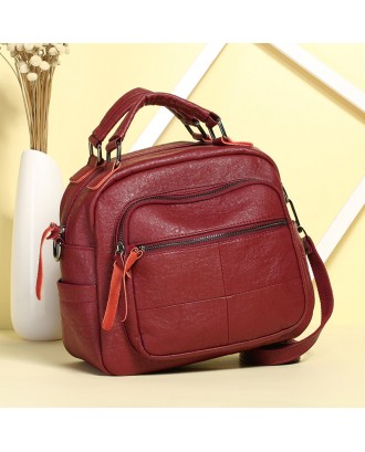 Vintage PU Leather Handbag Shoulder Bags Crossbody Bag For Women