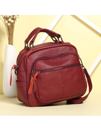 Vintage PU Leather Handbag Shoulder Bags Crossbody Bag For Women