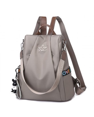Women Nylon Waterproof Backpack Travel Large Capacity Shoulder Bag