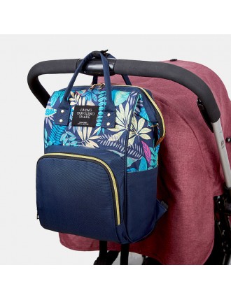 Women Canvas Casual Mummy And Kids  Patchwork Backpack