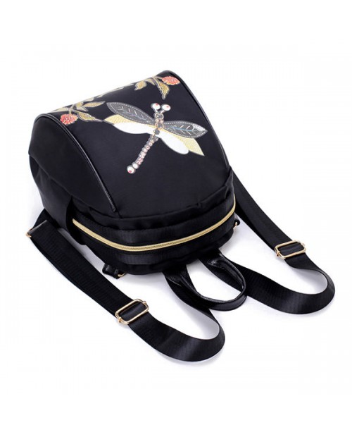 Oxford Print Dragonfly Multi-function  Shoulder Bags Travel Light Backpack