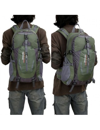 40L Big Capacity Travel Backpack Waterproof Nylon Outdoor Backpack For Women Men